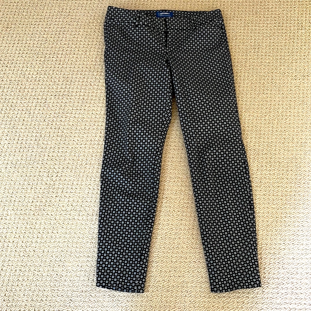 Old Navy Black And White Print Pants